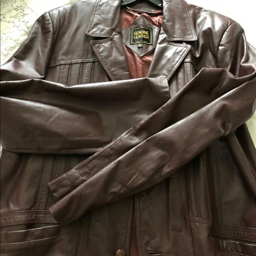 Vintage 70’s Leather Jacket Size 44L